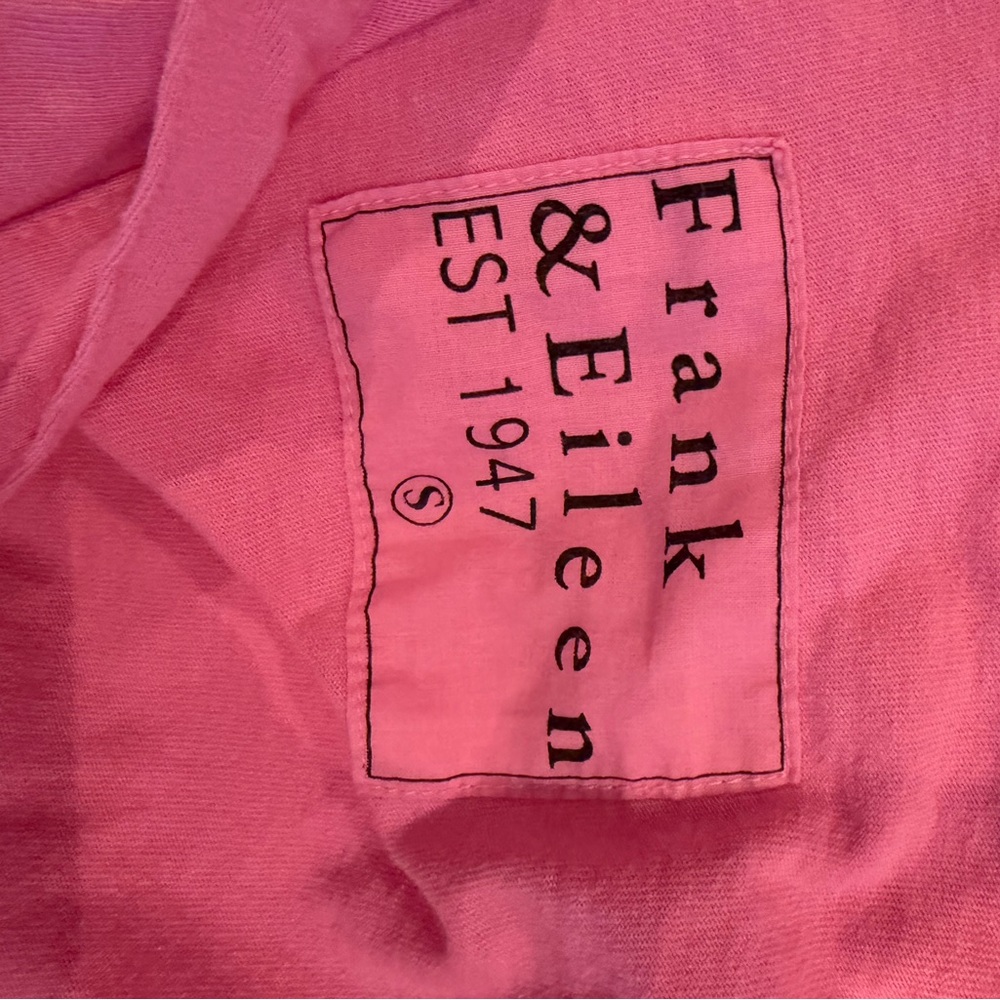 Frank & Eileen Jersey Patrick popover henley pink - small NWOT - Picture 8 of 9